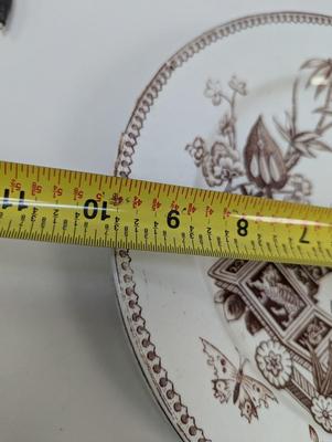 Thomas Elsmore & Son Brown Transfer-ware Aesthetic Pattern Dishes