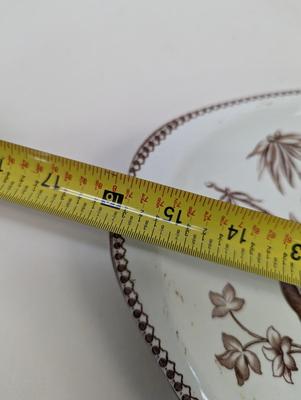 Thomas Elsmore & Son Brown Transfer-ware Aesthetic Pattern Dishes