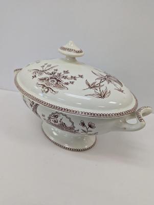 Thomas Elsmore & Son Brown Transfer-ware Aesthetic Pattern Dishes
