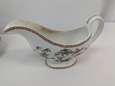 Thomas Elsmore & Son Brown Transfer-ware Aesthetic Pattern Dishes
