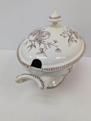 Thomas Elsmore & Son Brown Transfer-ware Aesthetic Pattern Dishes