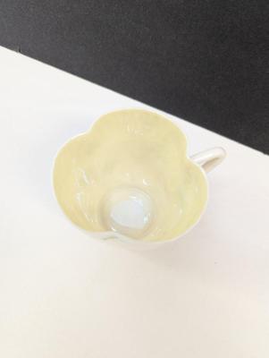 Belleek Shamrock Shape Cup & Saucer