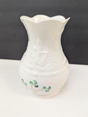 Belleek Shamrock Vase