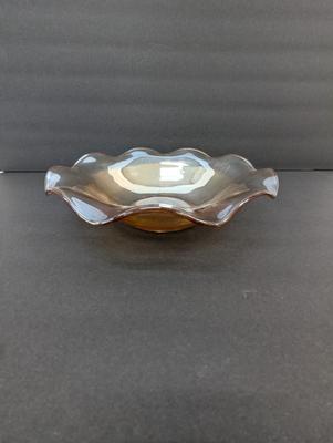 9 1/2" Vintage Carnival Glass Bowl