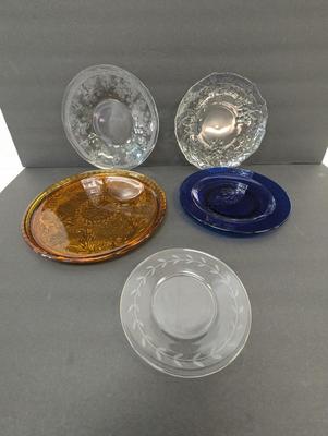 Vintage Tiara 10 1/4" Platter Anchor Hocking Vintage Glass Plates