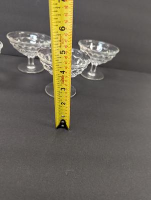 Sale Photo Thumbnail #340: Vintage Fostoria Cubist Glass Footed Sherbet Bowl