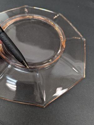 Pink Depression Glass Cups & Saucers & Plates