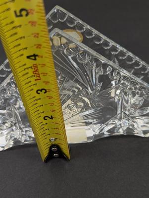 Vintage 1990's Bohemia Czech Republic Lead Crystal Napkin Holder