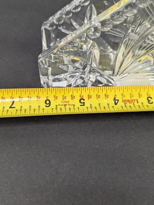 Vintage 1990's Bohemia Czech Republic Lead Crystal Napkin Holder