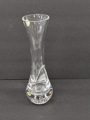 9 1/4" Tall Vintage 1990's Bohemia Czech Republic Lead Crystal Vase