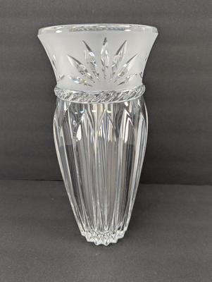 Approx 12 3/4" Tall Vintage Cristal d'Arques France Base Carthage Design Tall Lead Vase