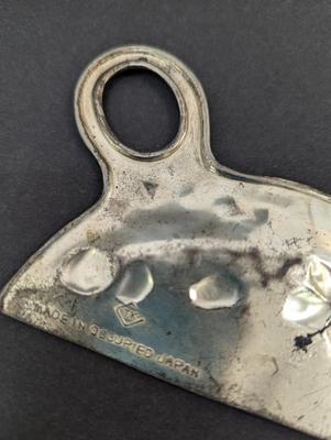 Metal Crumb Butler Scraper & Catcher Metal Plated Made In Occupied Japan