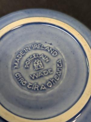 Glazed Irish Porcelain Wade Round Dish