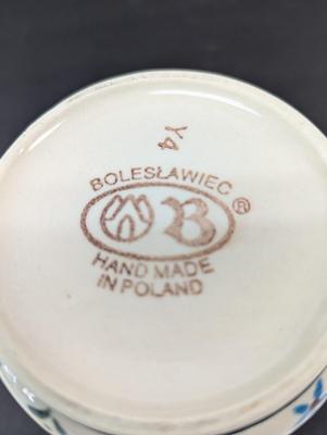 Bolwalawiec Polish Pottery Creamer With Handle