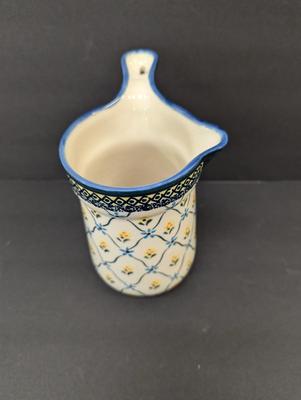 Bolwalawiec Polish Pottery Creamer With Handle