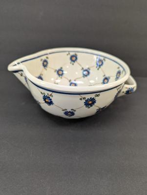 Poland Pottery Hand Made Batter Bowl