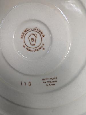 Polish Pottery Hand Made Round Baking Dish- Approx 9 1/2" in Diameter