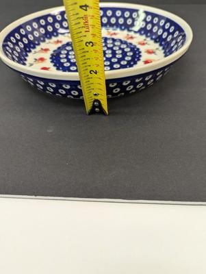 Polish Boleslawiec Pottery Hand Made Pie Dish