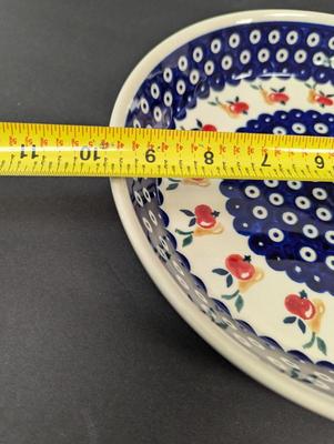 Polish Boleslawiec Pottery Hand Made Pie Dish