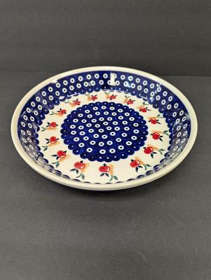 Polish Boleslawiec Pottery Hand Made Pie Dish