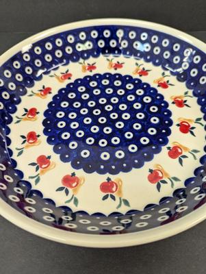 Polish Boleslawiec Pottery Hand Made Pie Dish