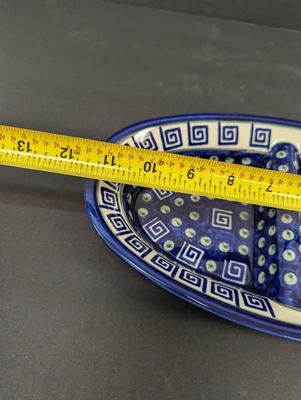 Boleslawiec Pottery Hand Made Divided Dish