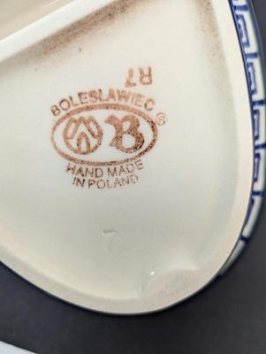 Boleslawiec Pottery Hand Made Divided Dish