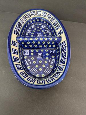 Boleslawiec Pottery Hand Made Divided Dish