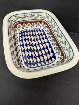 Boleslawiec Polish Pottery Hand Made Loaf Dish