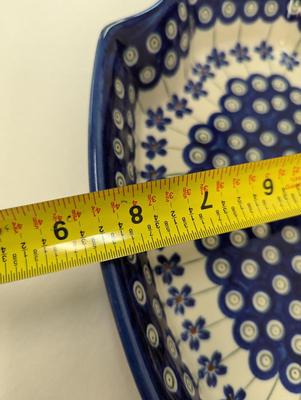 Polish Pottery Hand Made 13" Platter