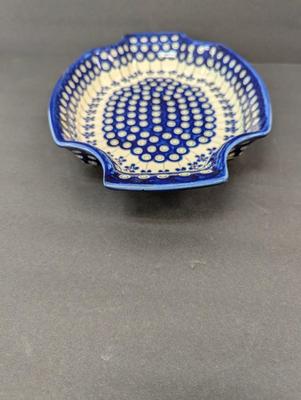 Polish Pottery Hand Made 13" Platter