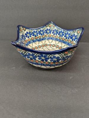 Hand Made In Poland Pottery 7" Bowl