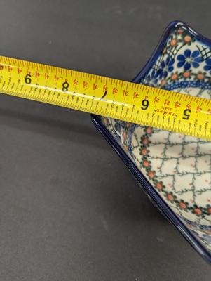 Hand Made In Poland Pottery 7" Bowl