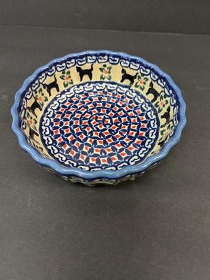 Unikat Polish Pottery Bowl- Approx 5 3/4" in Diameter