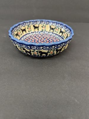Unikat Polish Pottery Bowl- Approx 5 3/4" in Diameter