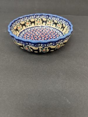 Unikat Polish Pottery Bowl- Approx 5 3/4" in Diameter