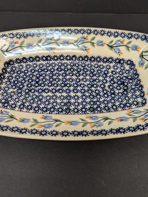 Polish Hand Made Serving Dish- Approx 7 1/2" x 11 3/8"