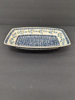 Polish Hand Made Serving Dish- Approx 7 1/2" x 11 3/8"