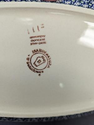 Polish Hand Made Serving Dish- Approx 7 1/2" x 11 3/8"