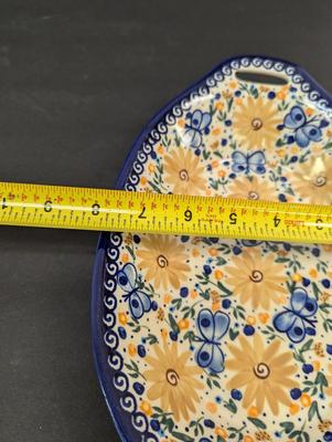Unikat Polish Pottery Hand Made Serving Dish- Signed K. Gruszka