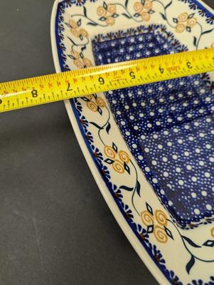Boleslawiec Polish Pottery Hand Made Serving Dish