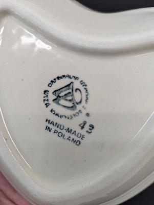 Polish Pottery Hand Made Serving Dishes
