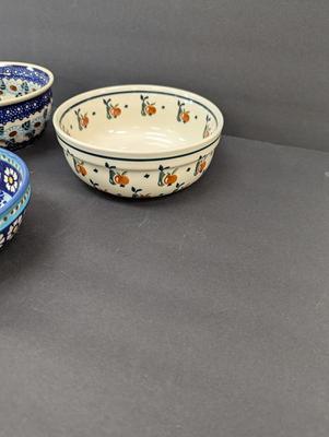 Polish Pottery Hand Made Bowls- Assorted Makers