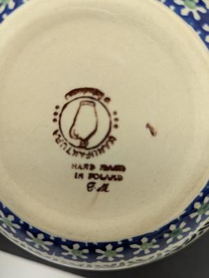 Polish Pottery Hand Made Bowls