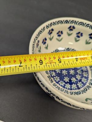 Polish Pottery Hand Made Bowls