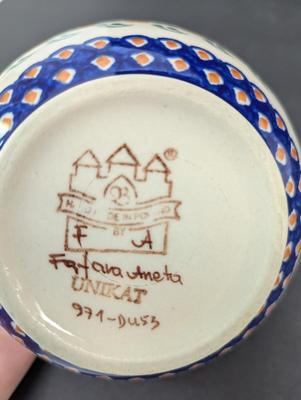 Polish Pottery Hand Made Bowls- One Signed Renata Sanicka