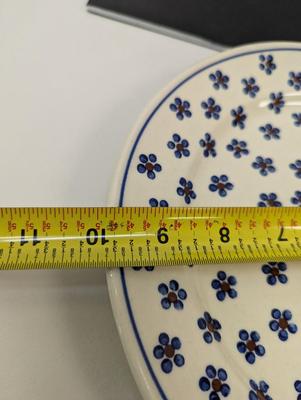 Pair of Polish Pottery Hand Made Plates