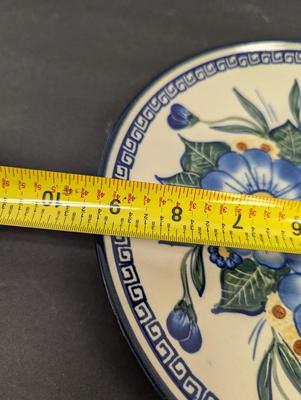 Pair of Polish Pottery Hand Made Plates