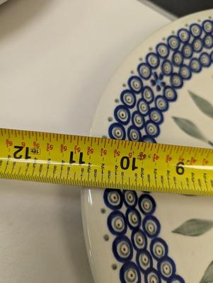 Pair of Polish Hand Made Pottery Plates- M. Iwicka & Teresa Bud