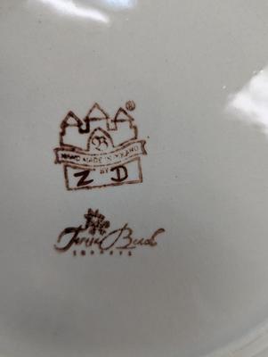Pair of Polish Hand Made Pottery Plates- M. Iwicka & Teresa Bud
